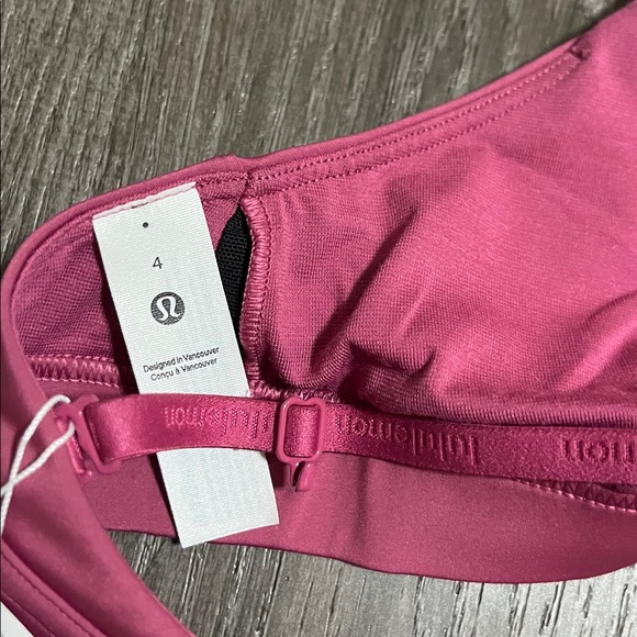 Lululemon License to Train Triangle Bra Light Support A/B Cup Washed Mauve Sz 4 - Picture 7 of 8